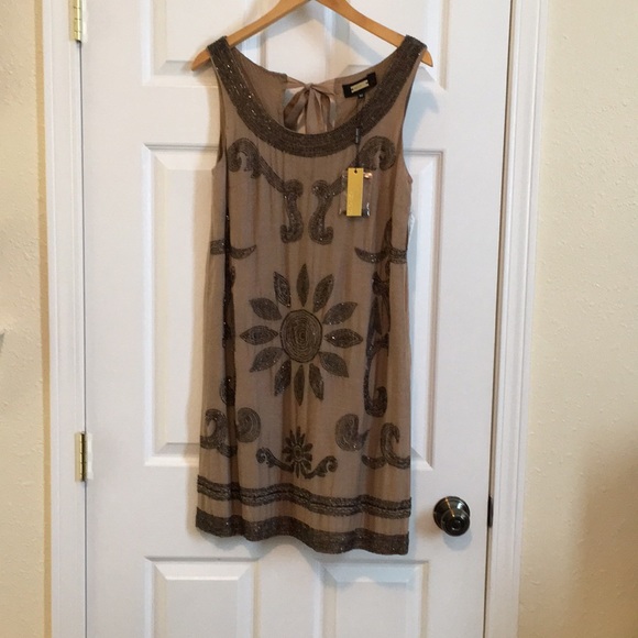 New Alexia Admor beaded shift dress - Picture 6 of 7